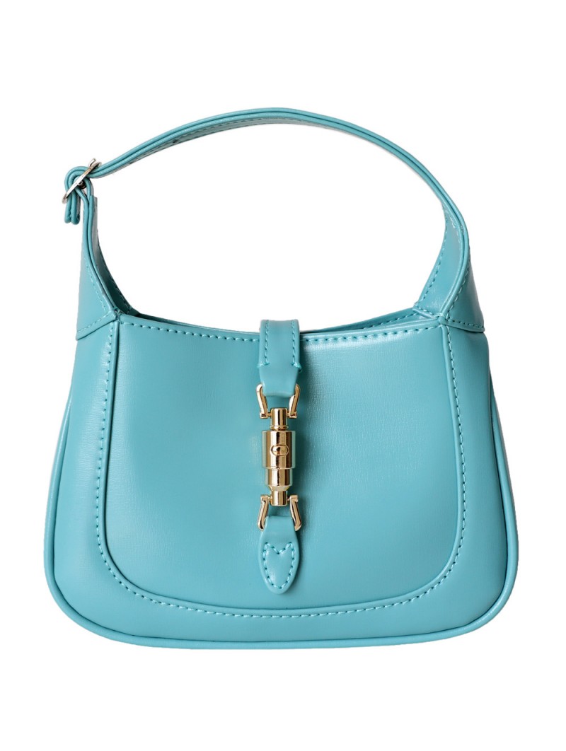 Small Cowhide Leather Crossbody Purse Shoulder Strap Bag for Women, Blue