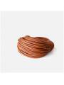 Sac à anse supérieure à double nœud en cuir coloris caramel
