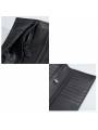 Men's long wallet in black woven leather, combining elegance and functionality