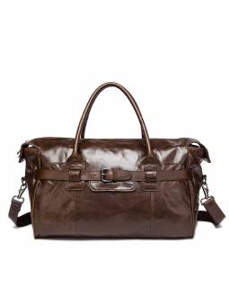 Goya Travel bag for men in leather with zipped pockets