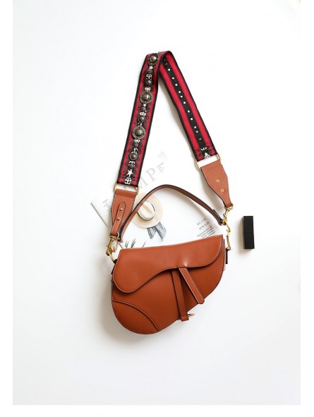 Leather saddle bag