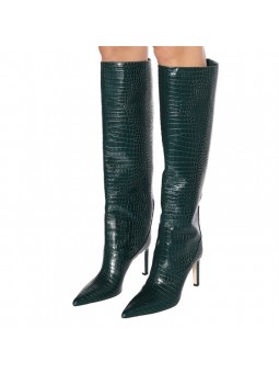 botte cuir talon aiguille