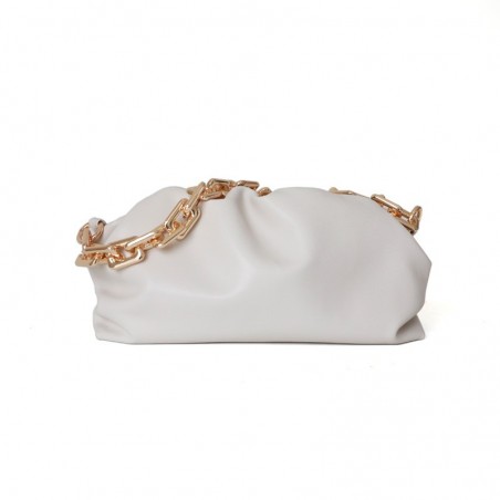 Pouch leather clutch bag