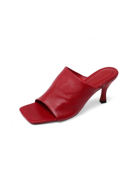SandaliLe Silla in Pelle di colore Rosso Donna Scarpe da Scarpe col tacco da Sandali col tacco 