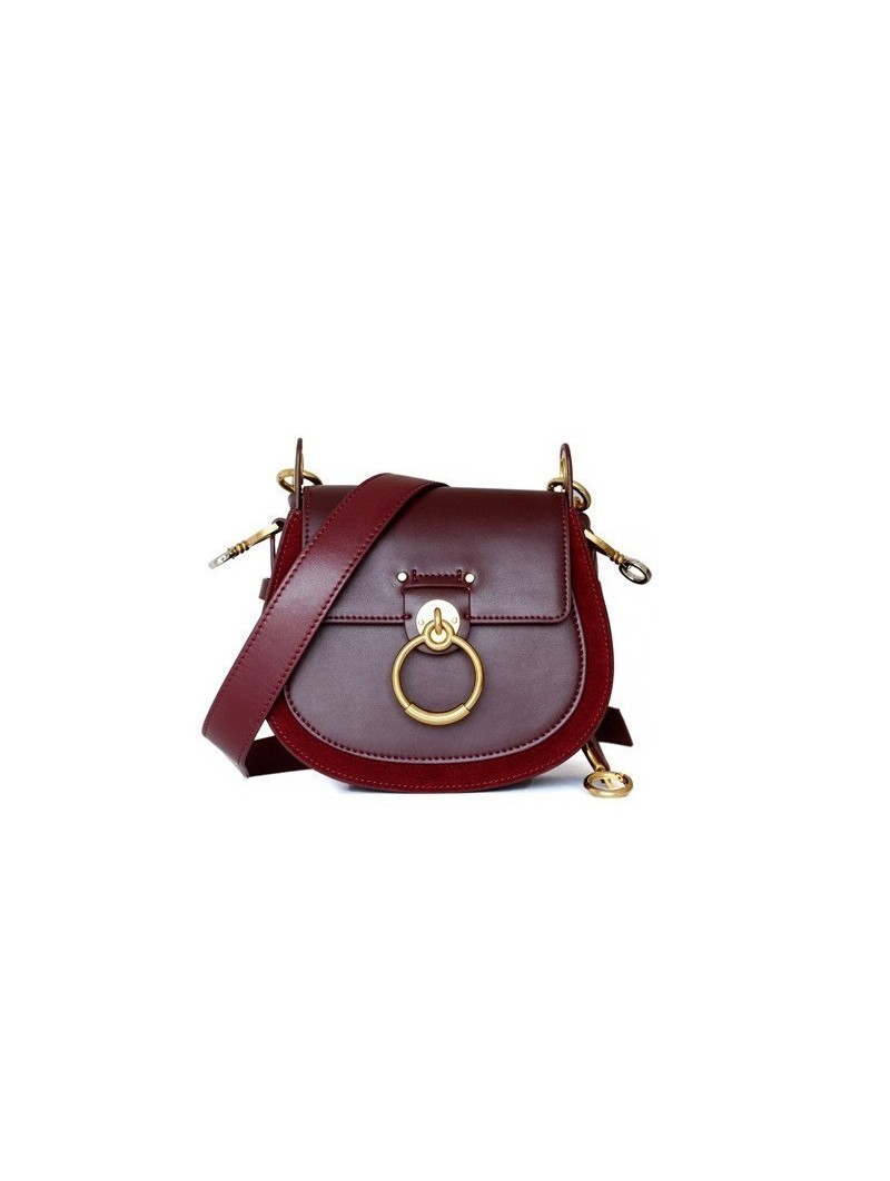 ring leather crossbody bag