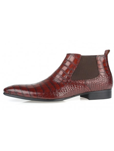 crocodile chelsea boots mens