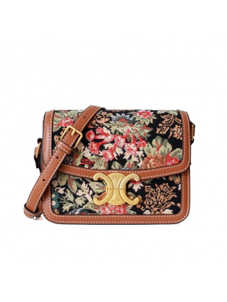 Sac seau brodé de fleurs sacs à main en toile de style - Temu France