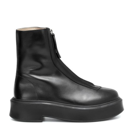 bottines plateforme cuir