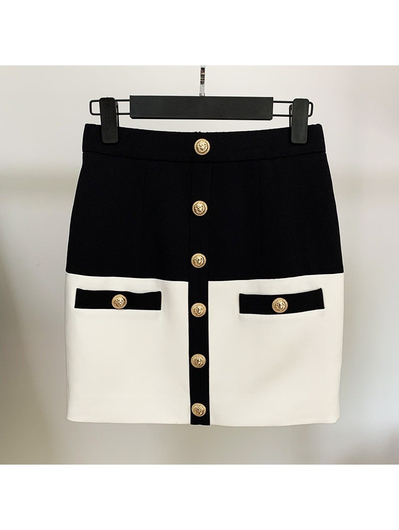 Black Mini Skirt With Gold Buttons | canoeracing.org.uk