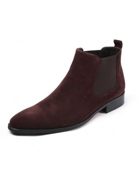 Prestige emne Grader celsius Andrea" Men's Chelsea ankle boots in genuine suede leather Color Brown Shoes  Size 5.5 UK - 6 US