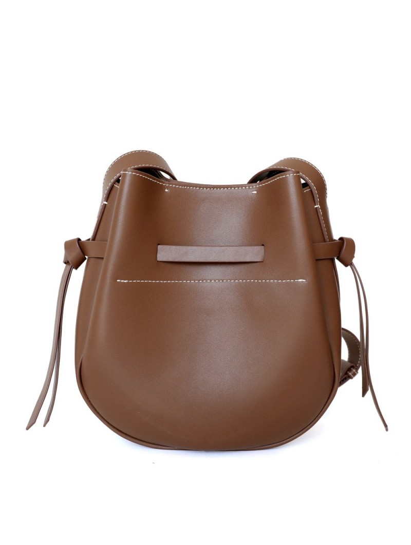 Loewe Gate Leather Bucket Bag in Brown